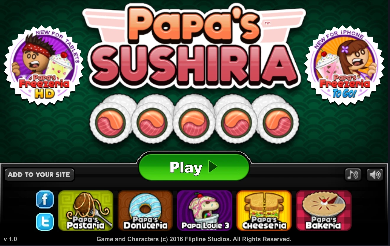Papa's Sushiria